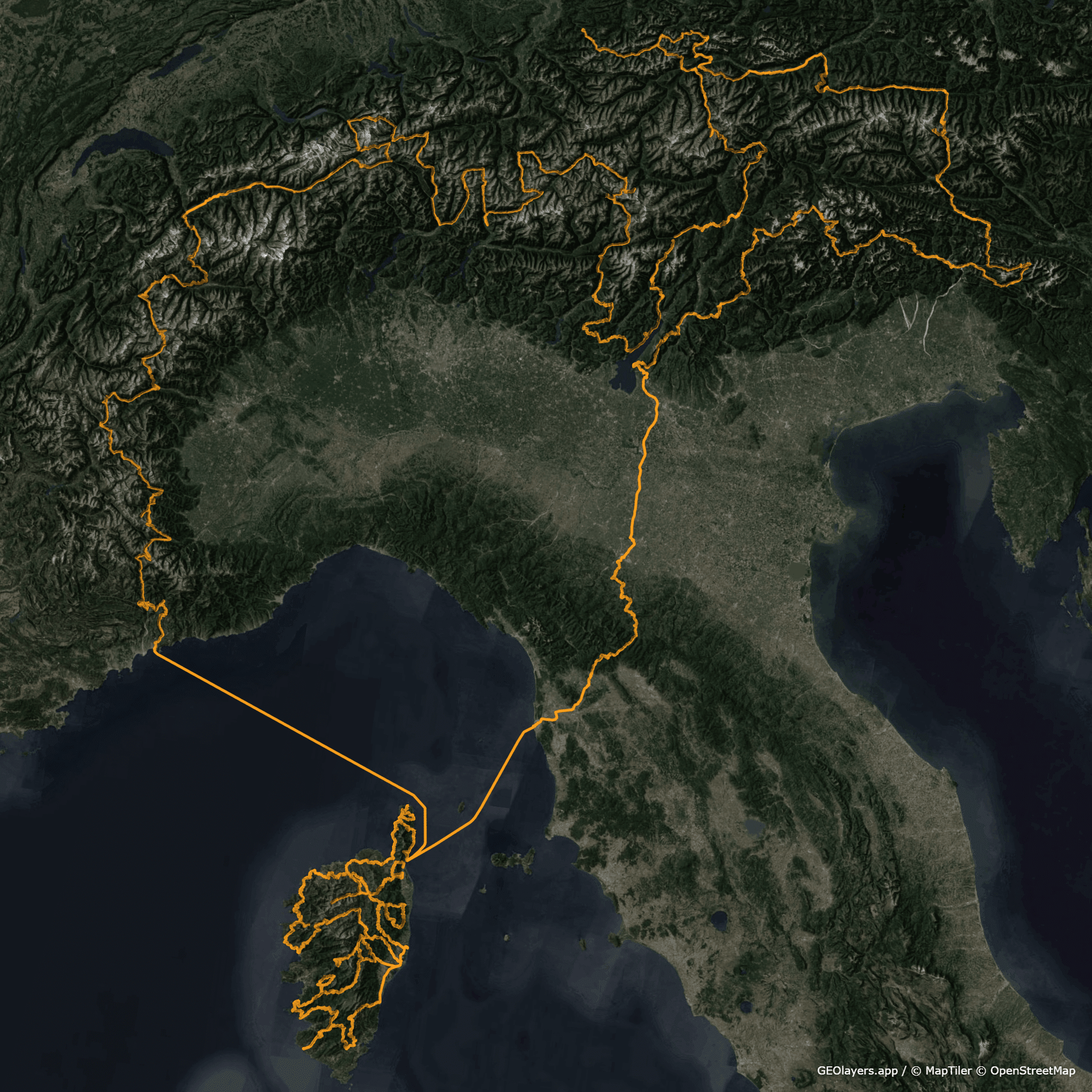 ALPEN - KORSIKA - ALPEN: 21 tägige Motorradtour als GPX - Datei Download inkl. Unterkunftsempfehlungen - motourvibes
