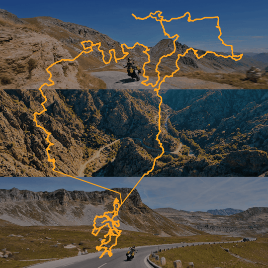ALPEN-KORISKA-ALPEN: 21 tägige Motorradtour als GPX-Datei Download inkl. Unterkunftsempfehlungen