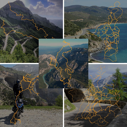 GPX Bundle: 5 Tourenpakete durch / in Europa als GPX Download